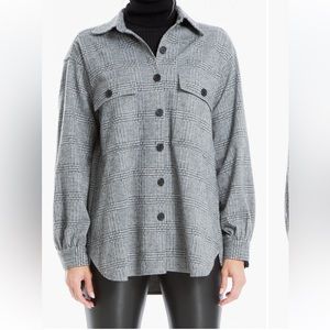 Max Studio Shacket, size M black and white